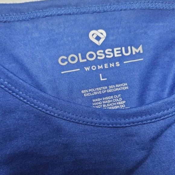 Pittsburgh Panthers Shirt Womens Large Blue Gray NCAA College Rhinestone Tee - Picture 5 of 8